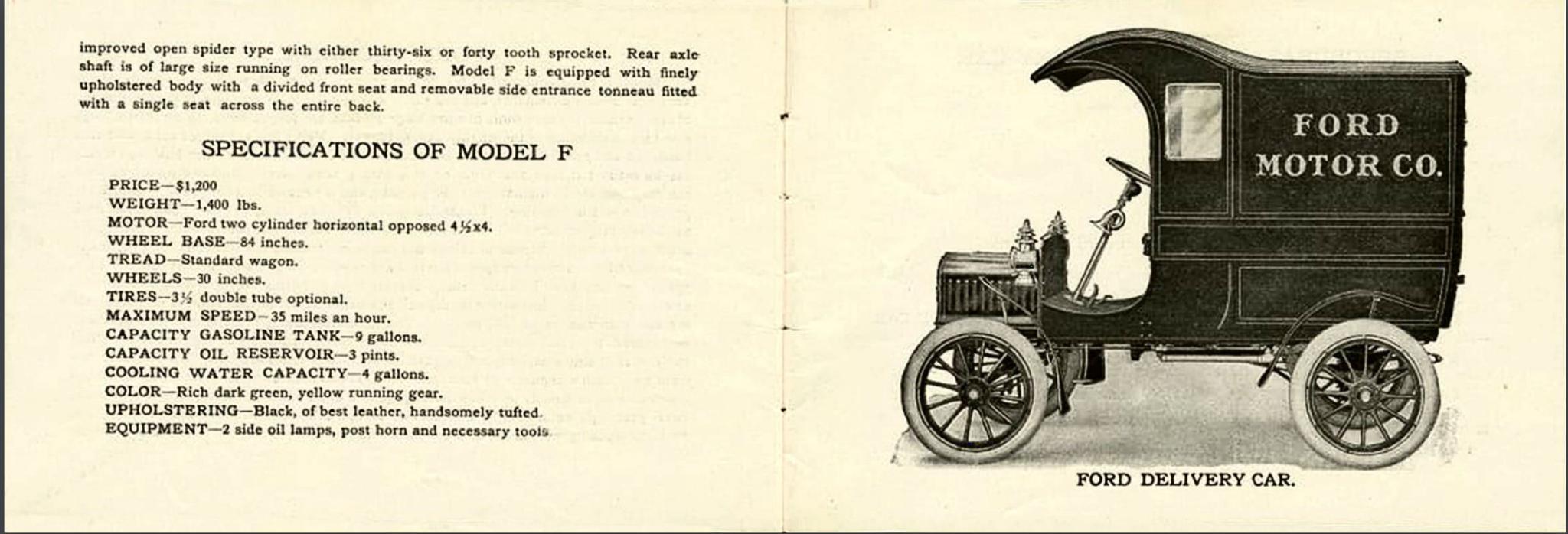 1903 Ford Model F paint colors