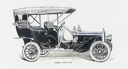 1906 Ford Model K colored by ai software