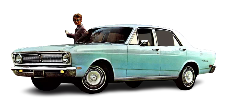 a transparent background and the vehicle example from ford for the the 1970 model year