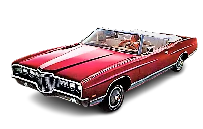 A red metallic paint color of a 1971 ford vehicle