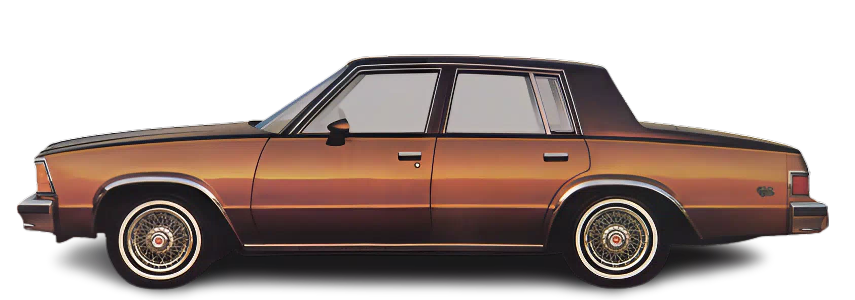 a image of a 1981 chevrolet malibu with a transparent background