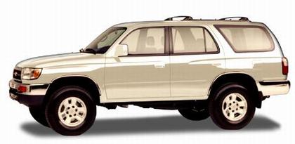 1997 Toyota 4 Runner Vehicle example  COLOR CODE 1A5