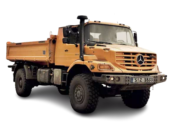 2010 Mercedes Benz Zetros Vehicle ( no color table ) example with background removed.