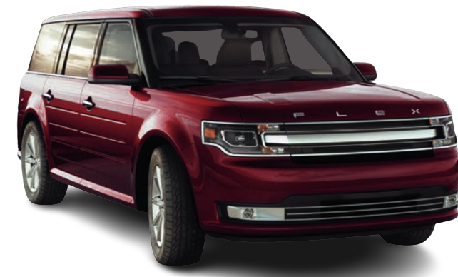2018 Ford Flex Vehicle Example painted in red metallic