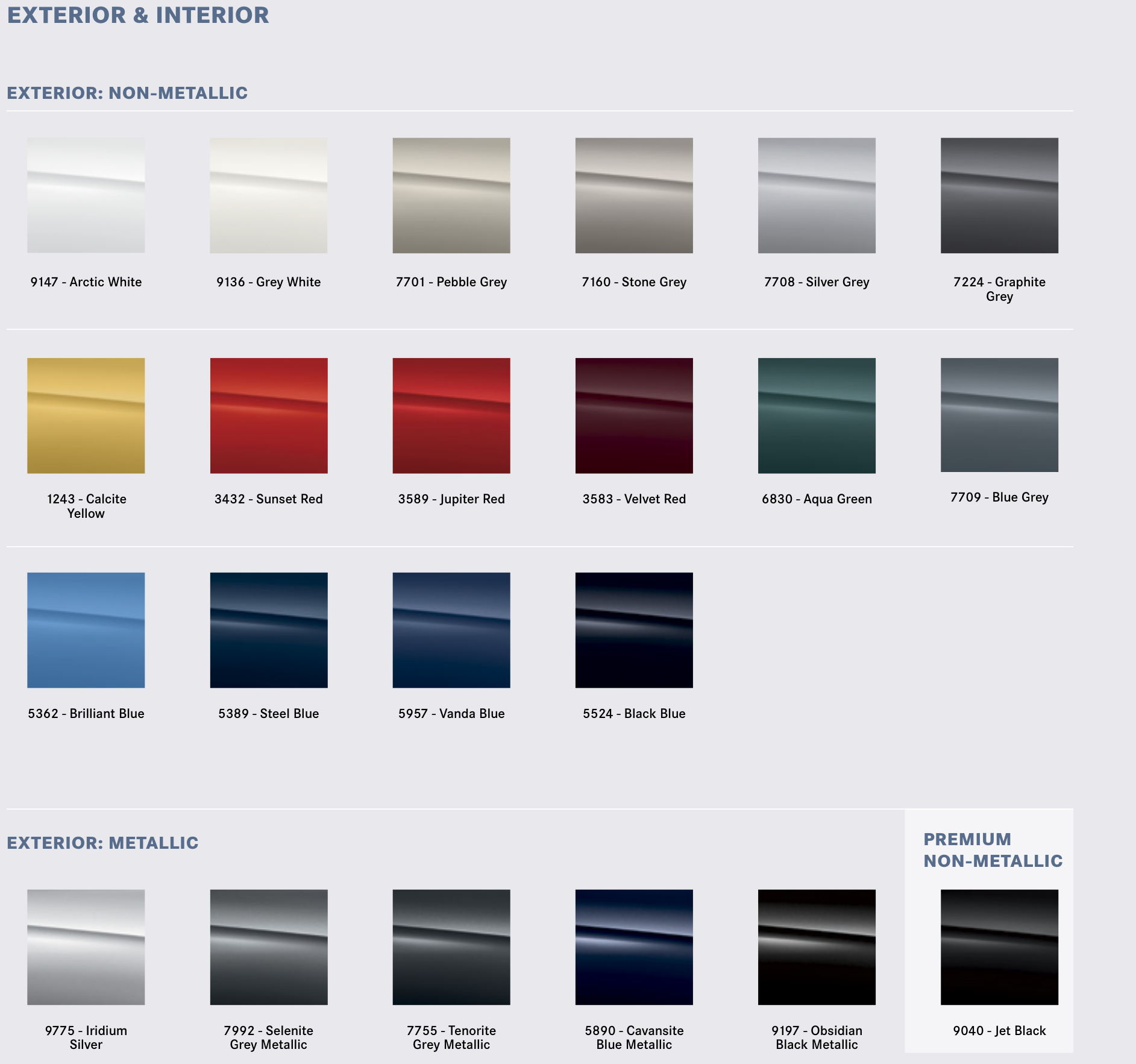 Mercedes Benz Paint Codes & Color Charts