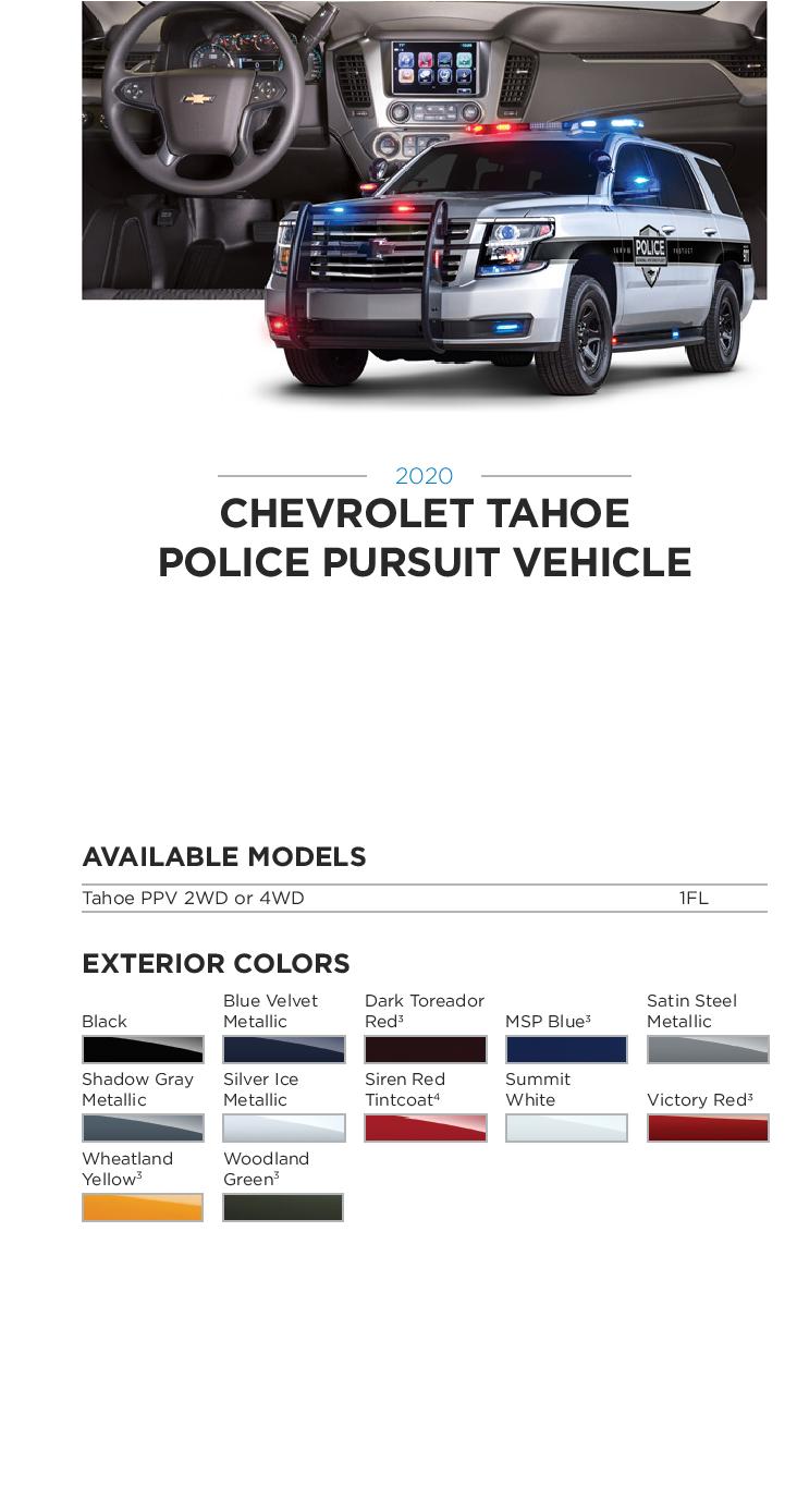 2020 GM Paint Codes and Color Chart.  Examples of the Colors used on the exterior of the vehicle.