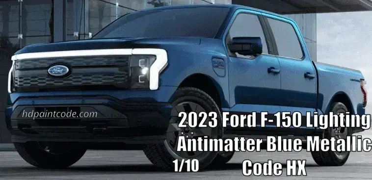 2023 Ford F-150 Lightning® Paint Colors, all ten options with color names and the vehicle example