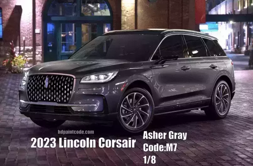 2023 Lincoln Corsair Paint Codes, Color Names, & Vehicle example all on 1 image