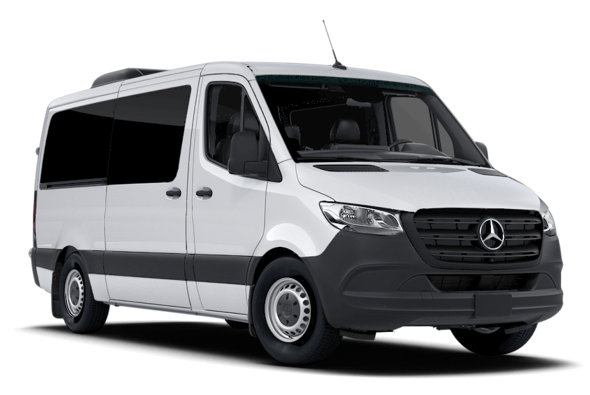 A photo showing what a Mercedes-Benz Sprinter Van looks like