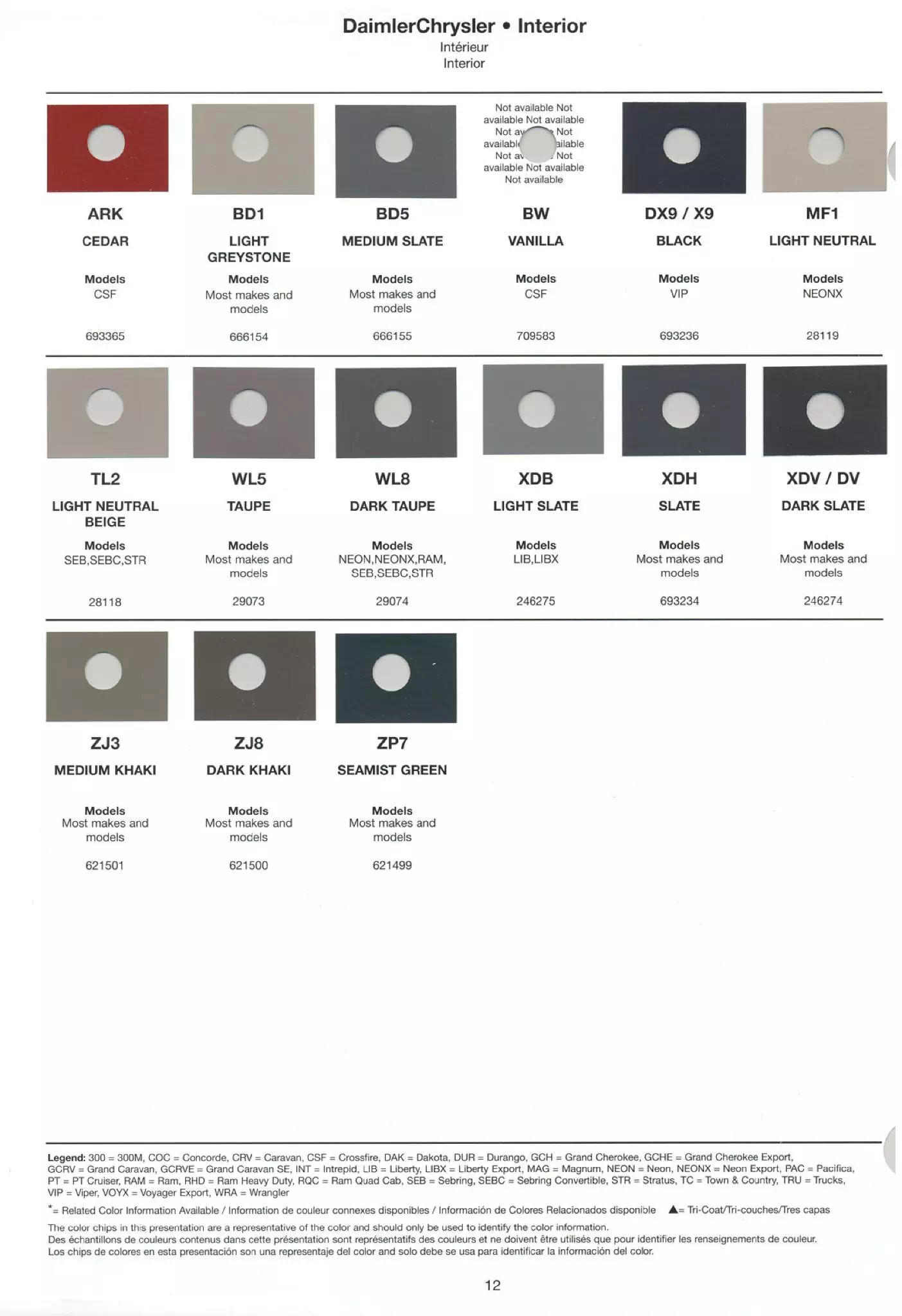Interior Paint Codes and Color Swatches
