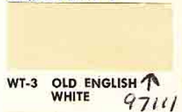 Old English White From a 1962 Midget