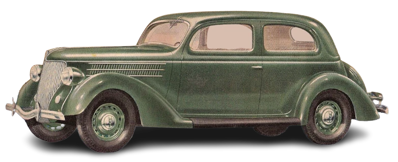 Image from the vehicle brochure from 1936 with the background taken out.