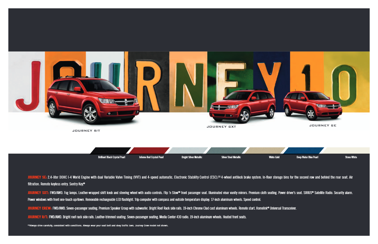 Dodge Journey Paint Codes & Color Charts