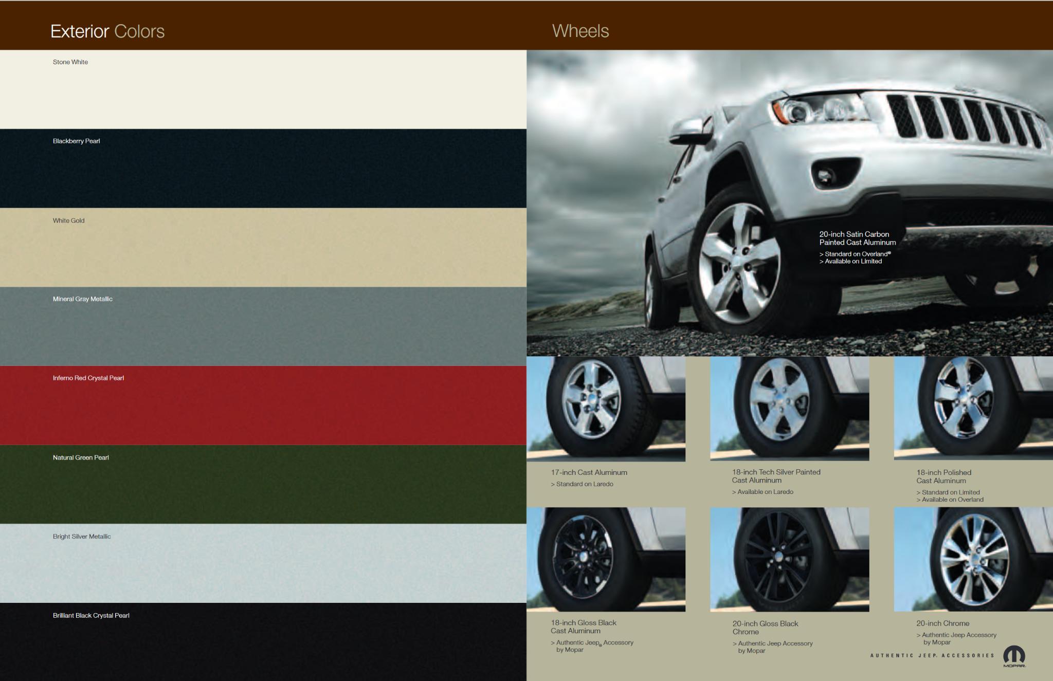 Color Chart For Jeep Cherokee