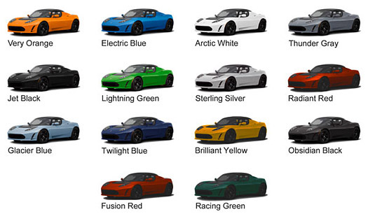 2013 Tesla Paint Sales Catalog