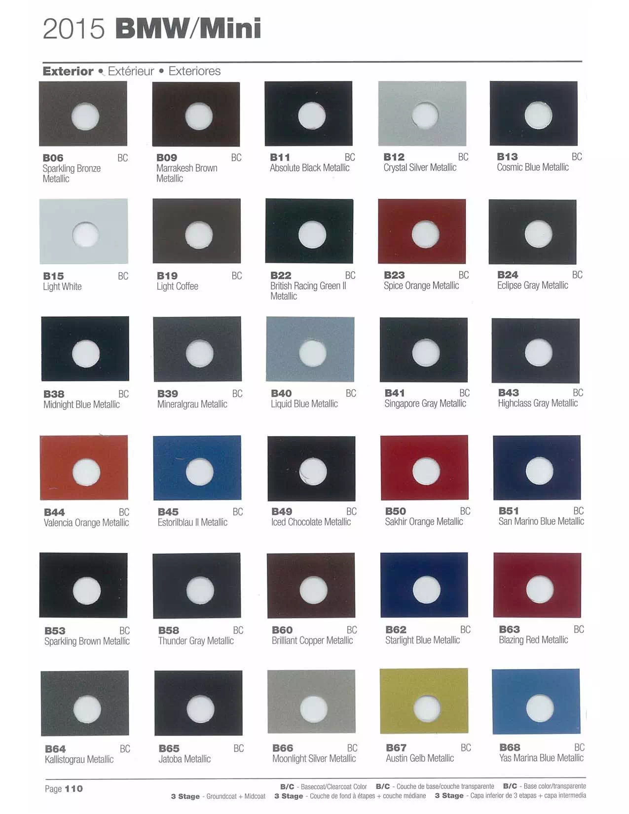 paint colors for BMW exterior colors for 2015