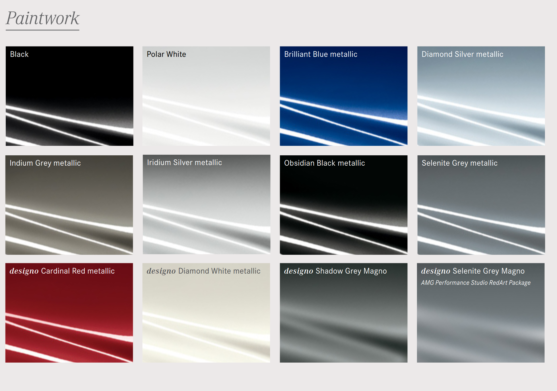 Mercedes Benz Paint Codes & Color Charts