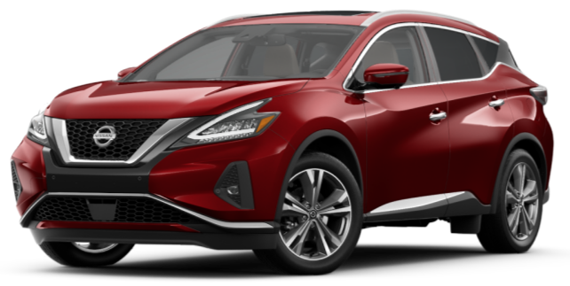 Exterior colors used on a Nissan Murano vehicle