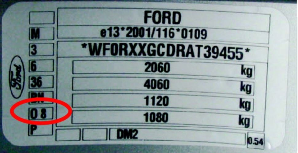 Ford Europe Paint Codes And Stock Number Crossovers - Ford Paint Color Chart 2009