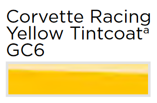 Corvette Racing Yellow Tint-coat