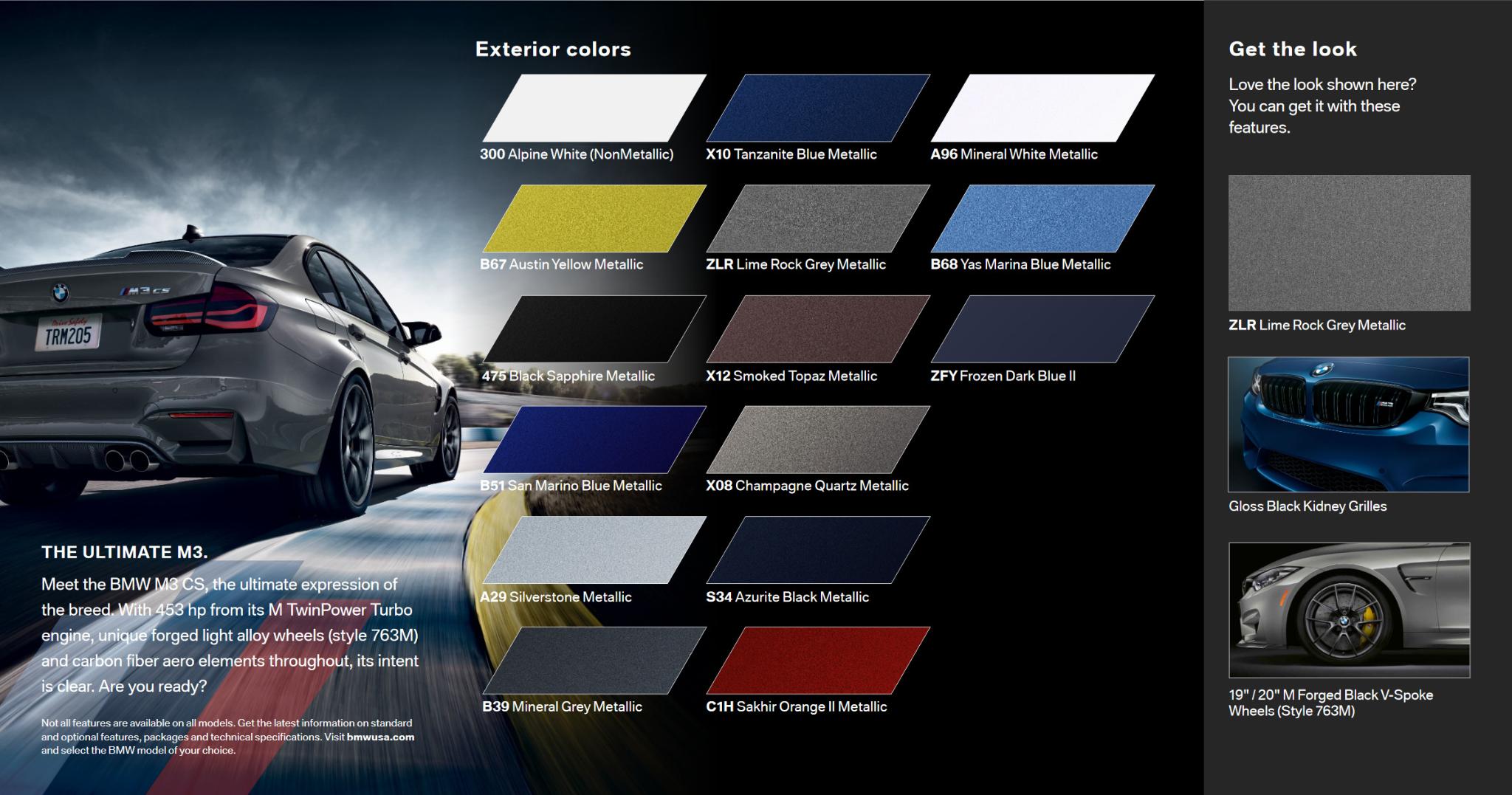 colors and paint codes for all the 2019 3 series sports wagen vehicles